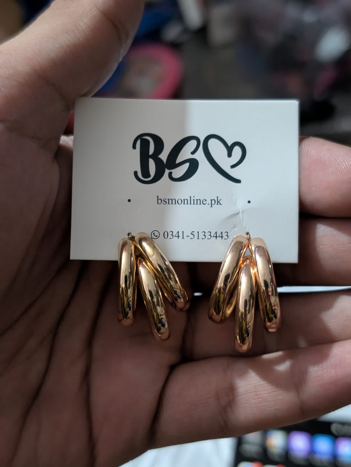 Punk Oval Hoop Earrings Metallic Geometric Ear Buckle Minimalist Style U-Shaped
