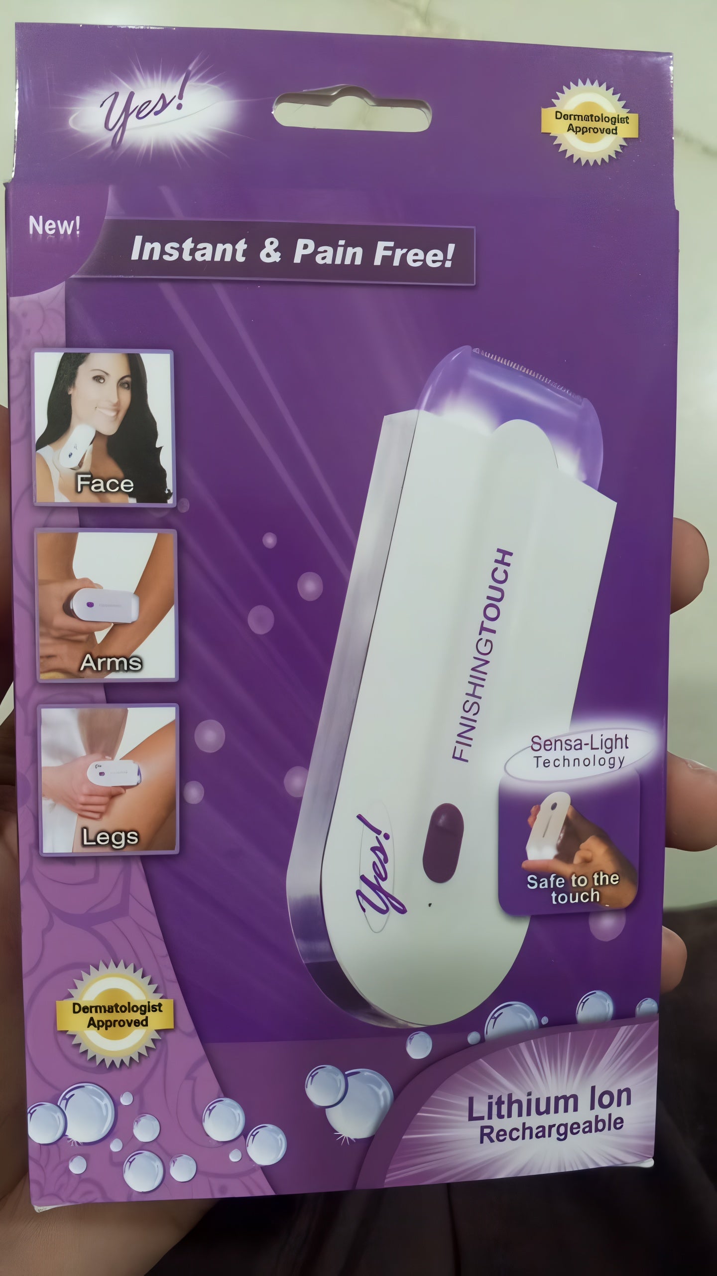 Women’s Electric Hair Remover With Advanced Sensa-Light Technology & Built-In LED Light