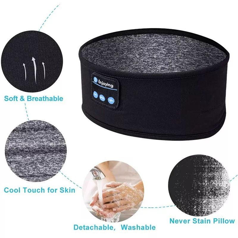 Wireless Bluetooth Music Headband With Built