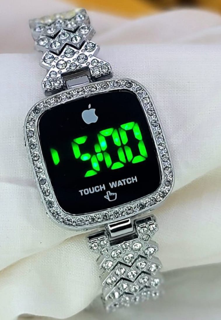 Ladies Square Dial Digital Watch Stylish Design Clear Display Comfortable Strap
