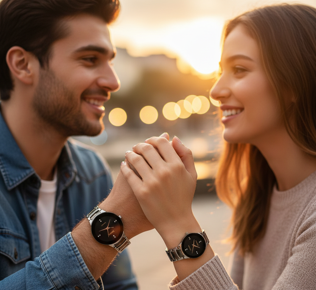 POSITIF Couple Watch – Elegant Matching His & Her Timepieces