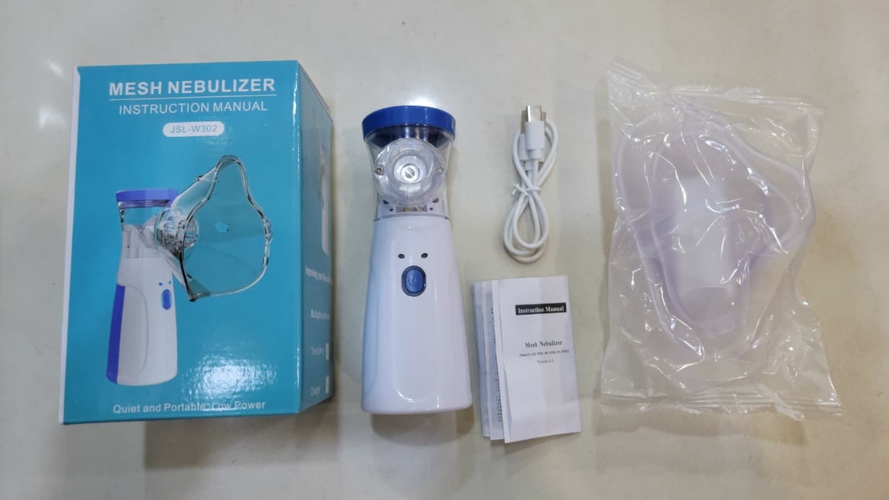 Mini Portable Silent Nebulizer Handheld Inhaler Atomizer: Medical Grade Mesh Technology For Asthma And Respiratory Care