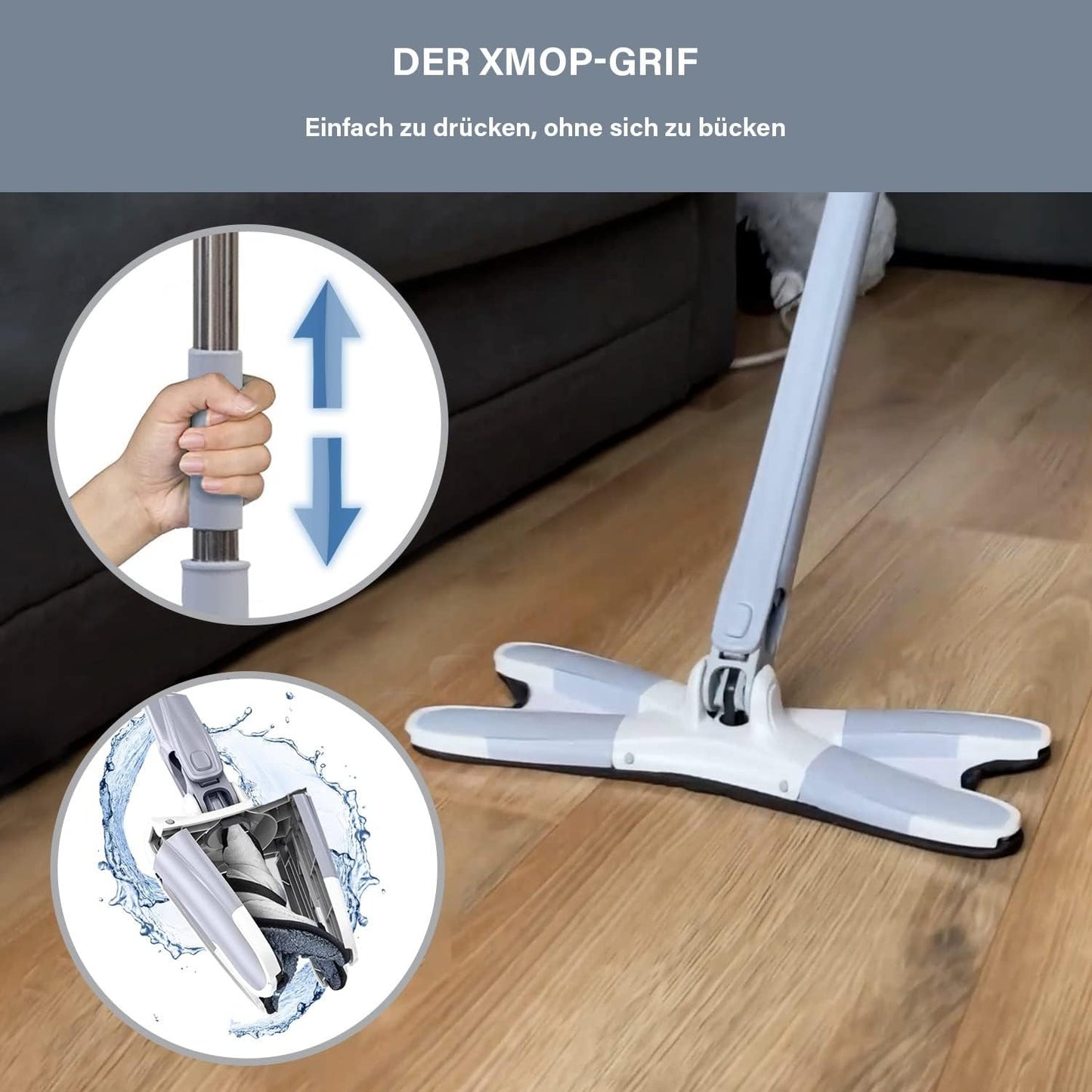 XMOP Floor Mop | Advanced Cleaning Technology | Easy Floor Wiping