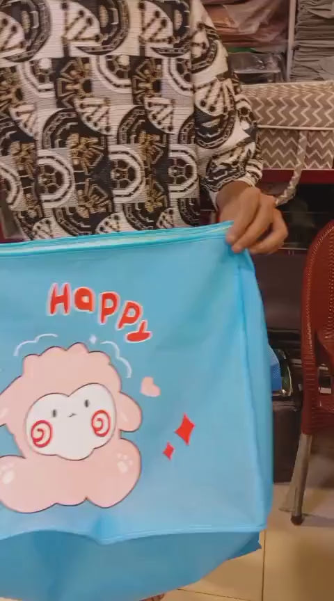 Cute Cartoon Storage Bag | Multi-Purpose Organizer For Kids’ Toys, Clothes & Accessories